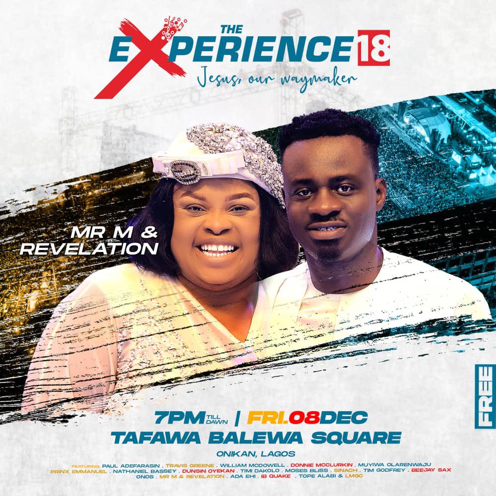 TheExperienceLG's tweet photo. Gracing the #TE18 stage is Mr M &amp; Revelation, a formidable group of anointed singers, very creative and talented with the vision of unveiling Jesus to the world.

We are Moving High High High into God’s plan for us! Prepare your dancing shows &amp; come worship #JesusOurWaymaker! https://t.co/tM0V7qS92q