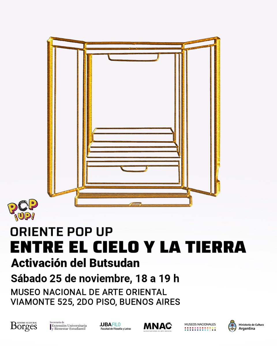 Entre el cielo y la tierra propone una actividad en torno al Butsudan, un altar budista japonés utilizado para conmemorar antepasados, actualmente exhibido en el museo para vincularlo con nuestro territorio y experiencias ¡Te esperamos!