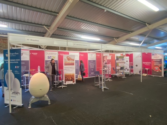 The Vineyard show, Detling showground. It was a pleasure to help Innovin with the printing of their exhibition panels. Nice picture show the panels before the crowds  hit the stands.