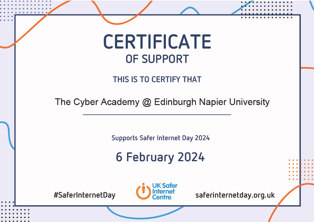TheCyberAcademy (@thecyberacademy) on Twitter photo We are very happy to announce that we are officially part of the #SaferInternetDay (6 February 2024). We have a series of events being planned and we shall be announcing them in due course. Please follow our posts.
<a href="/BasilatNapier/">basilatnapier</a> <a href="/EdNapierSCEBE/">ENU Computing, Engineering & Built Environment</a> <a href="/EdinburghNapier/">Edinburgh Napier University</a> We are very happy to announce that we are officially part of the #SaferInternetDay (6 February 2024). We have a series of events being planned and we shall be announcing them in due course. Please follow our posts.
<a href="/BasilatNapier/">basilatnapier</a> <a href="/EdNapierSCEBE/">ENU Computing, Engineering & Built Environment</a> <a href="/EdinburghNapier/">Edinburgh Napier University</a>