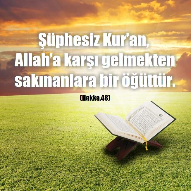 tekayet's tweet photo. Şüphesiz Kur’an, Allah’a karşı gelmekten sakınanlara bir öğüttür. (Hakka,48) https://t.co/aCr6BAUeym