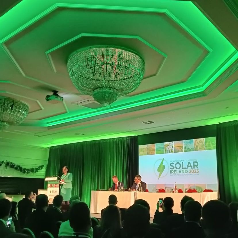 Great to be here at @ire_isea Solar Ireland in Cork. 

Great discussion & debate on the growth of the Solar Energy sector in Ireland as demand grows for renewable energy in businesses & homes. 

#EnergyWithInsight #SolarIreland

@Pinergy