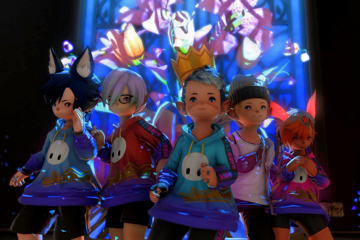 AshtFeright's tweet photo. Clubbin&amp;vibbin 

#ffxiv #ffxivgpose #FFXIVScreenshots #lalafell https://t.co/H6pxwq2JsY