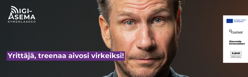 Kymenlaakson #yrittäjät treenavat aivojaan to 23.11. klo 10.30-12.00.  Vuorossa on #Aivovenyttely, eli henkisen joustavuuden lisääminen. Se parantaa valmiuksia isoihin ja pieniin elämänmuutoksiin. 

#Luovuus ja #innovativisuus kasvavat.

Kiitos kutsusta #digiasemakymenlaakso!