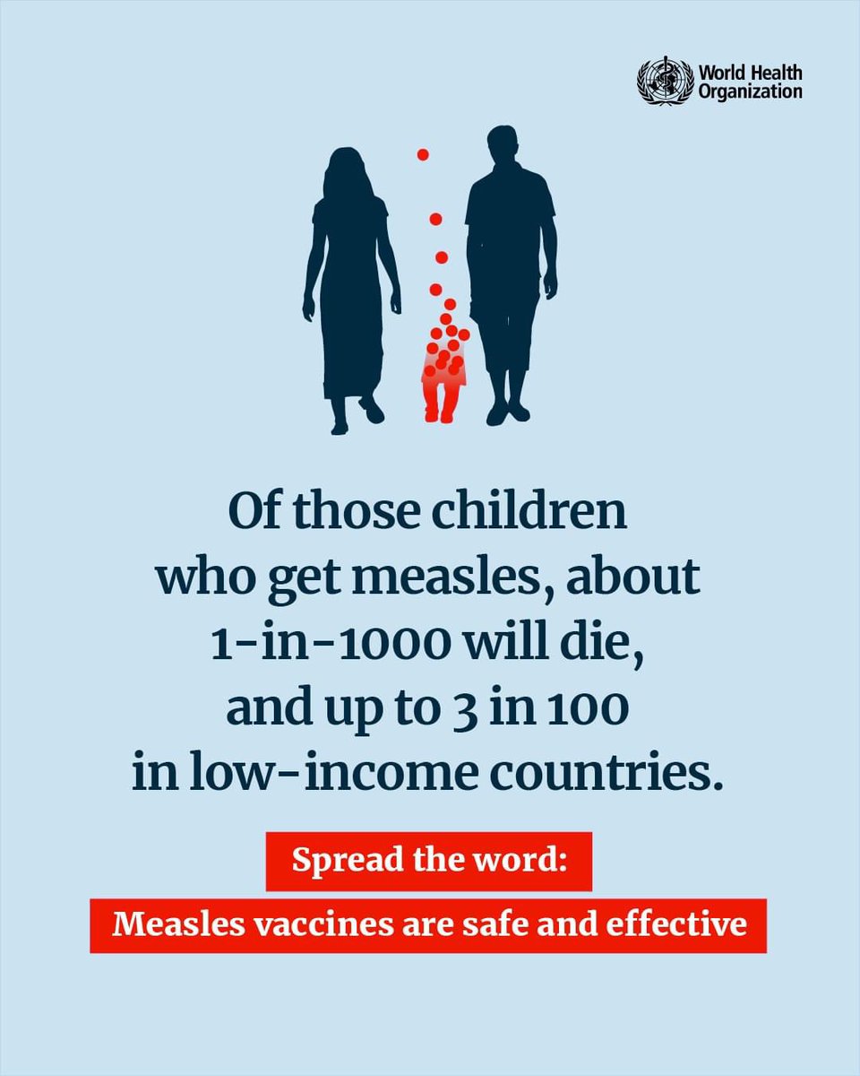 savic_info's tweet photo. Prevention and control of measles outbreaks can only be achieved through vaccination. Caregivers and parents are advised to review their child’s vaccination records and confirm that they have received the measles vaccine. #VaccinesWork https://t.co/VYNtWnJlSR