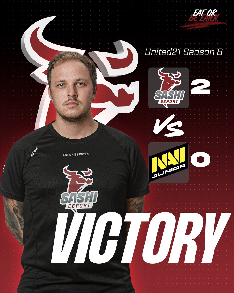 We win 2-0 against <a href="/natusvincere/">NAVI</a> Junior! GGWP 🥳🙌 

#EatOrBeEaten 🥩