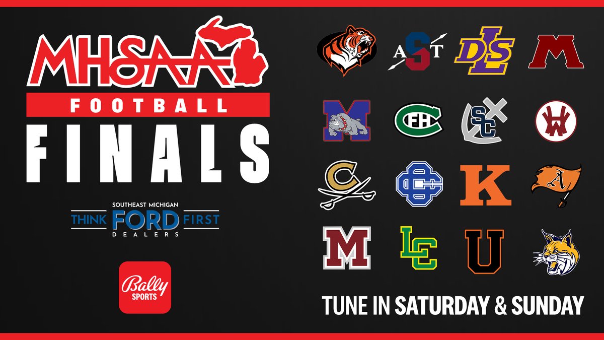 16 teams will compete at Ford Field this weekend.

8 will leave as champions.

Who are you rooting for in the <a href="/MHSAA/">MHSAA</a> football finals?

#MIFTBL | <a href="/ThinkFordFirst/">SE MI Ford Dealers</a>