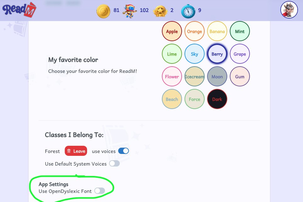 readm_app's tweet image. ReadM includes @OpenDyslexic font to help readers with dyslexia.
#reading #dyslexia #readingapps #readingforpleasure #kidsreading #edchat #edtech