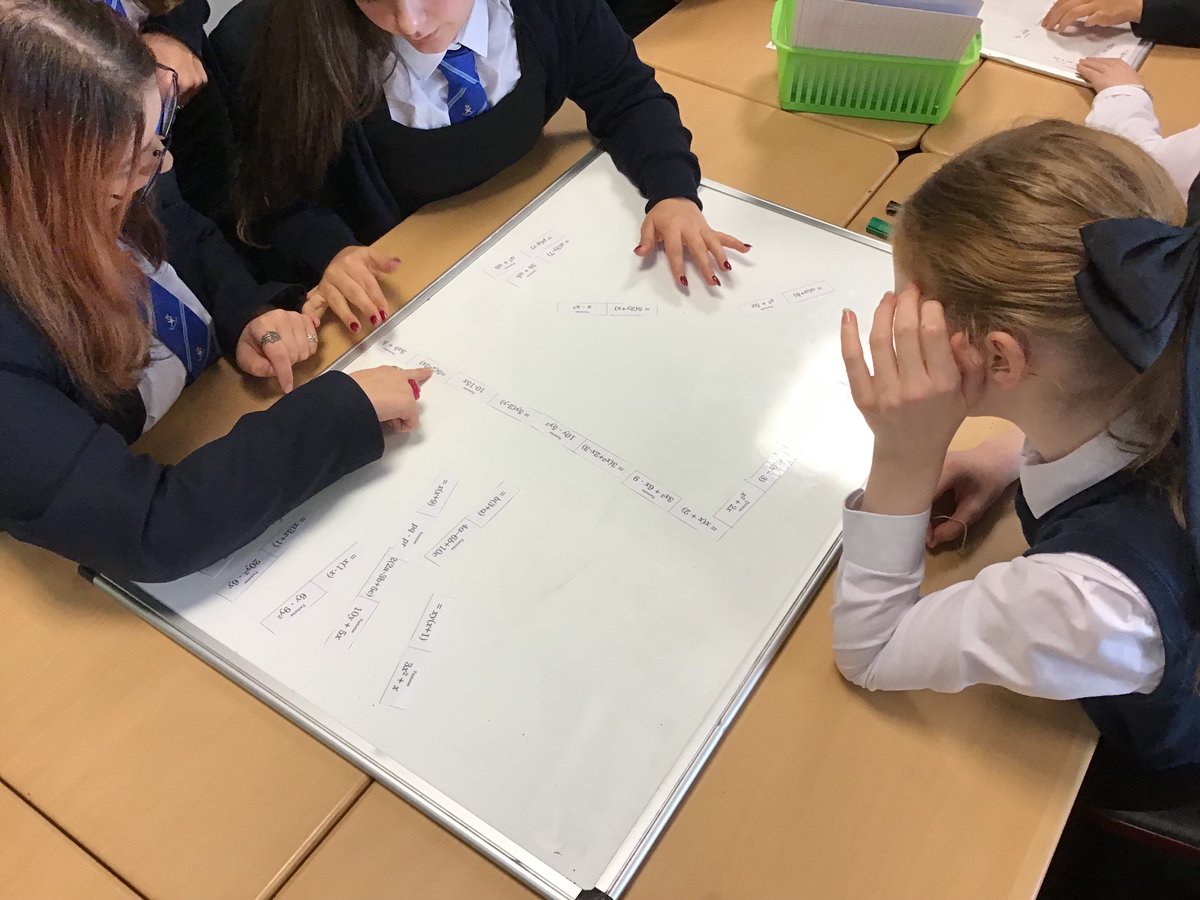 MathsStAndrews's tweet photo. #complexinstruction in action with Mr Dobbin‘s S2 class 🥳 https://t.co/Z0YuGLETGL