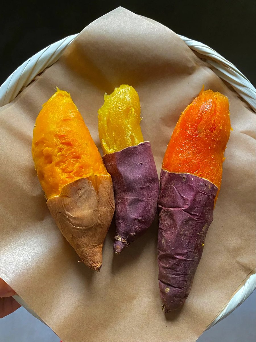 Midori613's tweet image. Colorful sweet potato😍😋