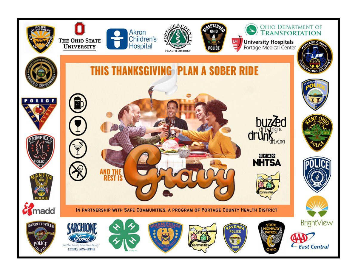 Baking more than pie this Thanksgiving? 🥧 Make sure you get a safe ride home – call a cab, sober friend, or ride share. Driving while impaired by any substance puts you and others in harm’s way. If you feel different, you drive different.

#IfYouFeelDifferentYouDriveDifferent