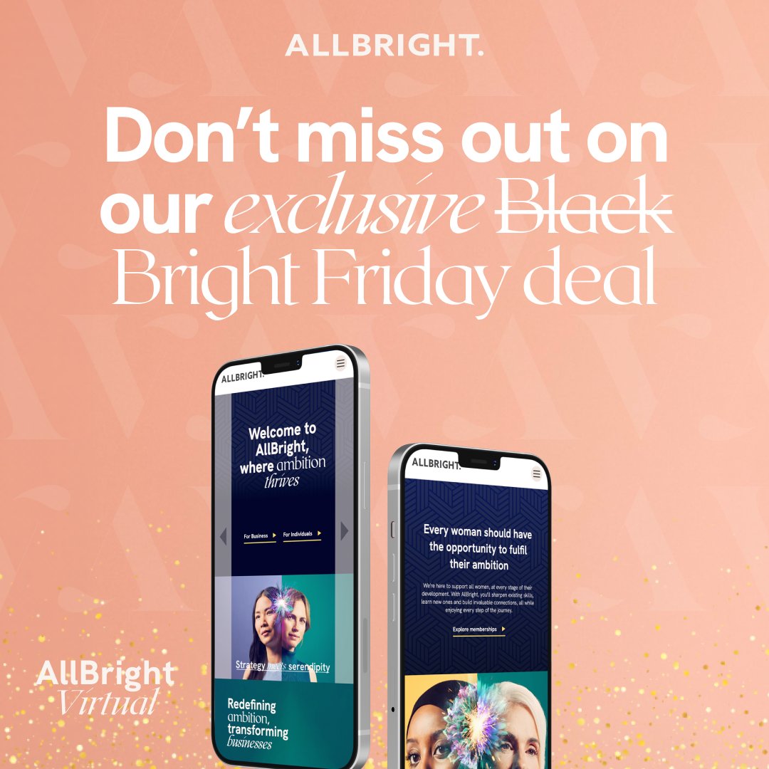 You’ve heard of Black Friday. But have you heard of ✨Bright Friday?✨ That's right, Bright Friday is back and we've got an exclusive offer coming your way on Friday 24 November at 9am💫

Be the first to know: allbrightcollective.com/newsletter