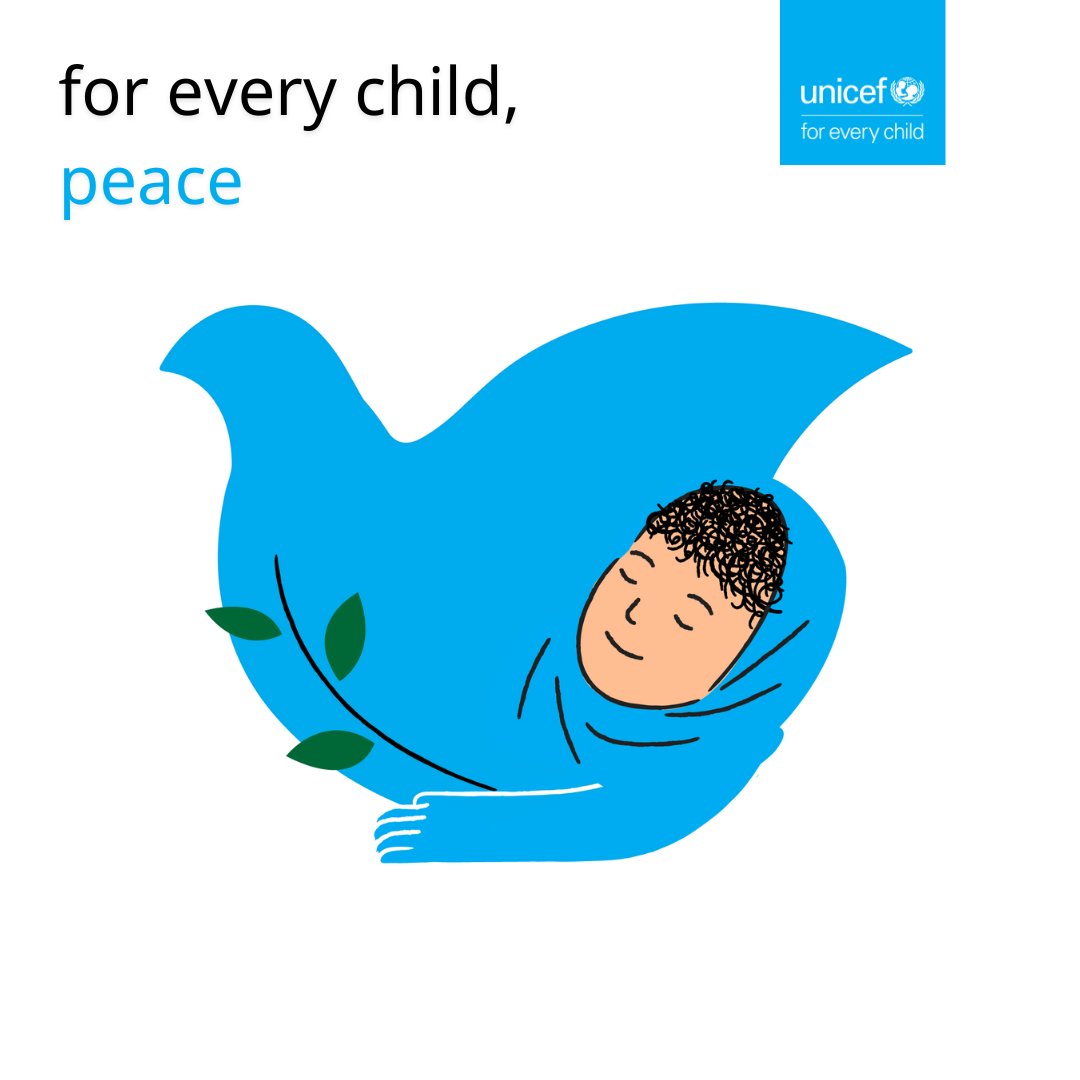 Every child, everywhere, has a right to live in a peaceful world. #WorldChildrensDay 

#ForEveryChild, peace.