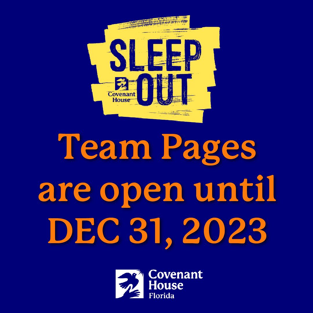 Hi there, Sleepers! Remember — Your team pages are still open and waiting for you to reach your goal by 12/31/23. In the spirit of the coming Season of Giving, invite your friends, family, and colleagues to join you in your commitment to ending youth homelessness.