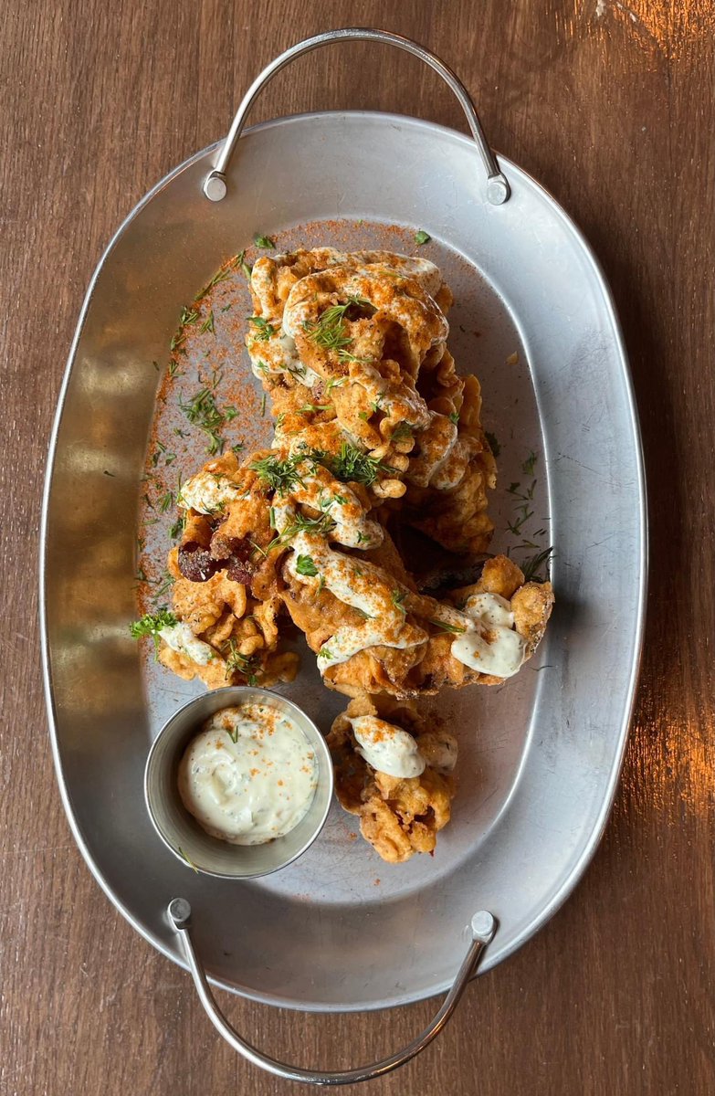 CoopersCK's tweet photo. We're thrilled to introduce our mouthwatering new appetizer at Cooper's: Chicken Fried Beef #Bacon! 

Imagine crispy, golden perfection with a twist – the rich flavours of #chickenfriedbeefbacon, lovingly fried to perfection. https://t.co/aqMkl71uB2