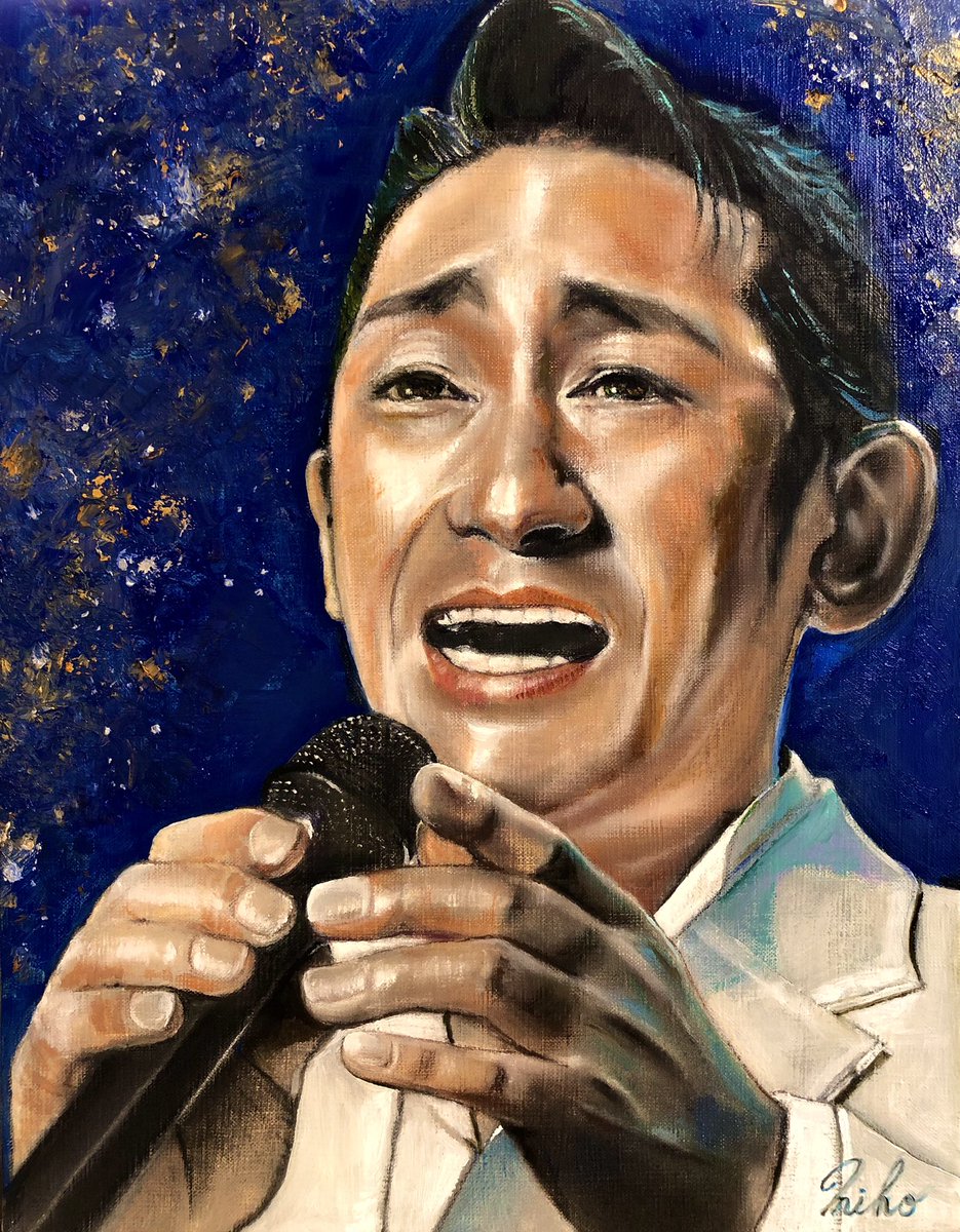 伯母が福田こうへいさんの大ファンで、私もコンサートを観に行く機会がありまして、こうへいさんのことが大好きになりました。

#ART 
#pastel #oilpainting 
#福田こうへい 
#演歌歌手