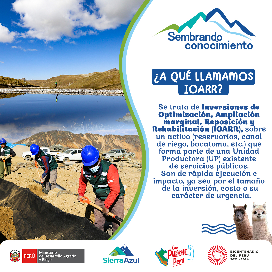 UEFSA_PERU's tweet photo. #SembrandoConocimiento🌱| Desde #SierraAzul del @midagriperu impulsamos #IOARR de optimización y rehabilitación, a través de las cuales construimos diques para qochas, zanjas de infiltración, forestamos y reforestamos, entre otras acciones para la siembra y cosecha de #agua. https://t.co/i2KRm6vV52