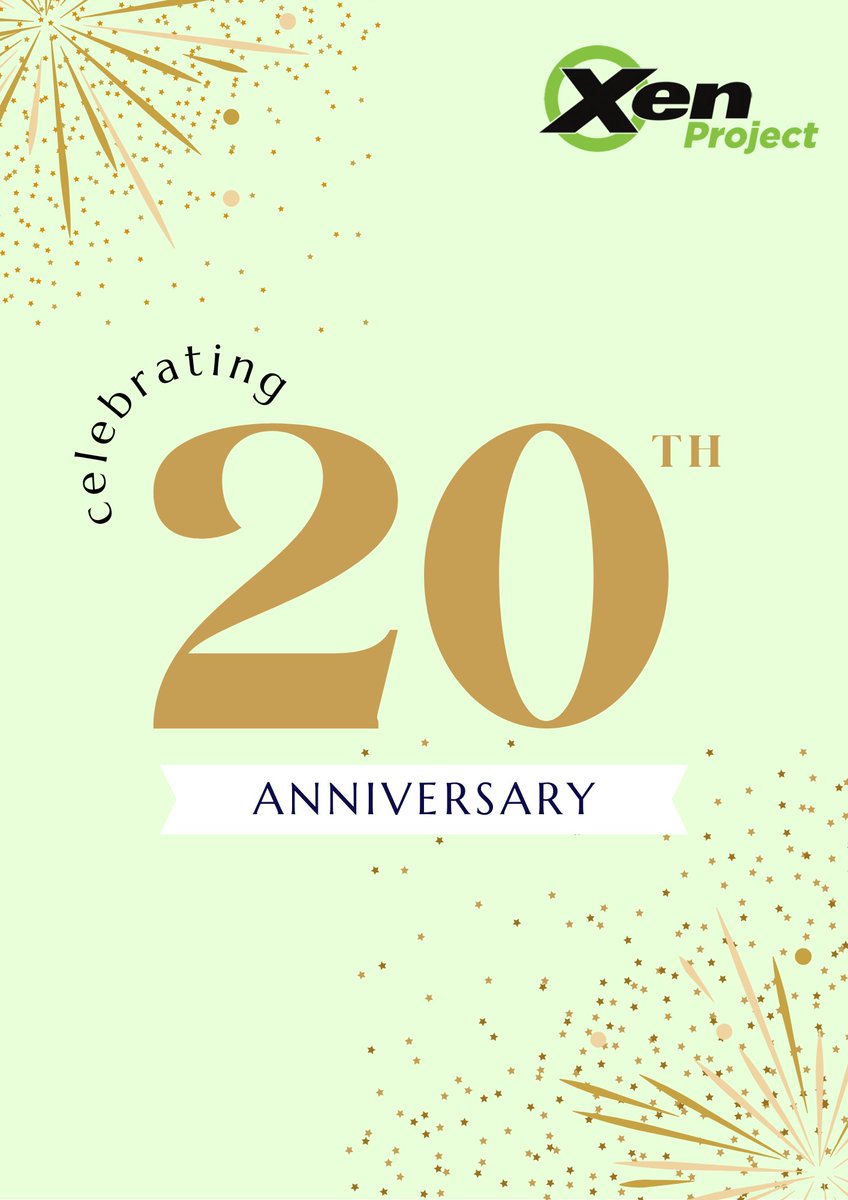 CELEBRATING THE XEN PROJECT’S 20TH ANNIVERSARY! 🎉

In the year 2003, the Xen Project emerged as a pioneering open-source hypervisor, laying the groundwork for some of the most influential cloud infrastructures that shape our digital landscape today.

xenproject.org/2023/11/22/cel…