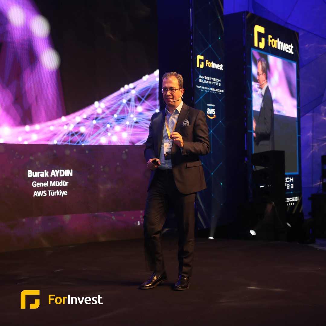 ForInvestCom's tweet image. AWS Türkiye CEO’su Burak Aydın da ForInvest InvestTech Summit 2023’te bizimleydi.  

İlham verici konuşmasıyla geleceğin kapılarını aralayan Burak Aydın’da teşekkür ederiz.   

#ForInvest #InvestTech #YatırımTeknolojileri #ForInvestInvestTechSummit2023
