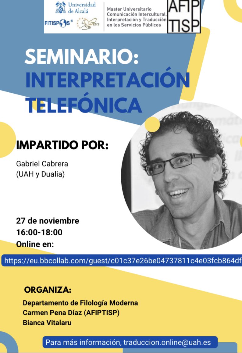 ‼️‼️‼️ Socios (y no socios) de AFIPTISP, no os podéis perder este seminario sobre interpretación telefónica que tendrá lugar la semana que viene 🧵🧵🧵