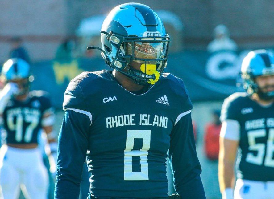 LogicHudgens's tweet photo. Beyond Blessed To Receive an offer from The University of Rhode Island!! 🐑 🔵⚪️ #3Morefeet @CoachNapoleon https://t.co/bUT1wZk4Jj