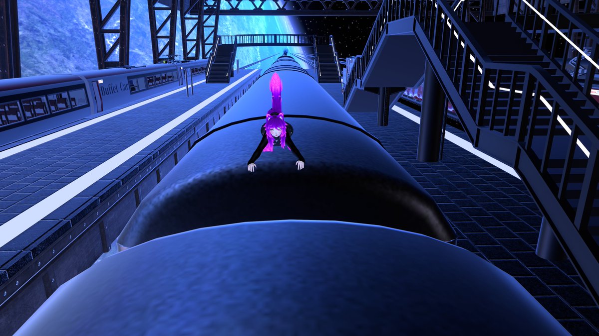 WildWanderer_vr's tweet photo. Try train surfing they said, it'd be fun they said.. GET ME OFF THIS THING!!!!! 

#vrchat #vrchatphotography #vrchatworld #vrchatphotos #vrchatmoments #virtualreality #virtualtravel #virtualtraveller https://t.co/pTNzzwI4bu