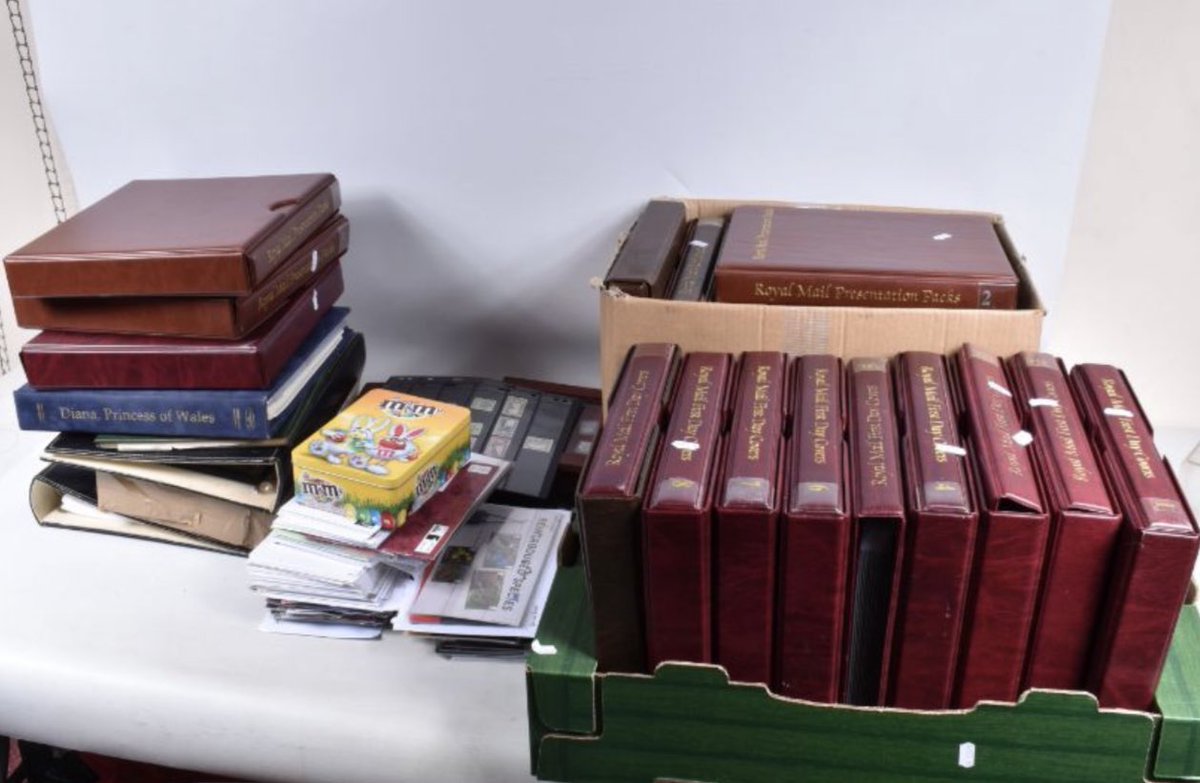 A fab auction today at Tamworth is now complete. We had a wonderful collection of stamps, the highlights included a large collection of eight albums mainly GB mint (sold £1,100) and a large collection of modern GB stamps (sold £900).