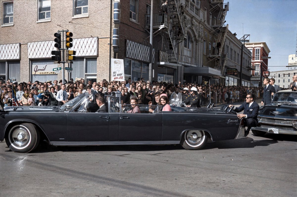 claytonhickman's tweet image. There's a new documentary about the Zapruder film up on ITV X now titled 'JFK: The Home Movie That Changed The World' and filled with a ton of photo colourisations by me. Here are a couple of the most insane and time-consuming ones... 😅