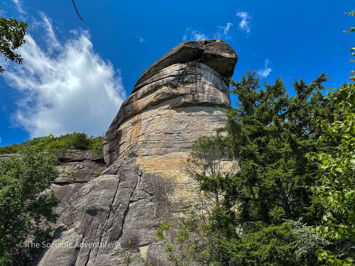 Chimney Rock State Park is renowned for its iconic 315-foot granite monolith, Chimney Rock, which offers breathtaking views of the surrounding mountains and Lake Lure. 

#ChimneyRock #ChimneyRockNC #RutherfordCountyNC #VisitNC #NC #NorthCarolina #TheSociableAdventurer