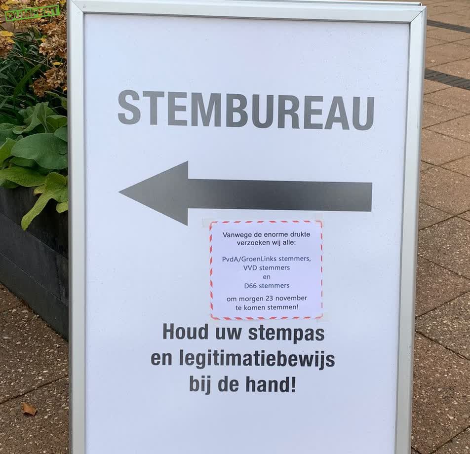 dumpert's tweet photo. Ondertussen in Beverwijk #verkiezingen2023 #NederlandKiest https://t.co/GWcuFxpblQ