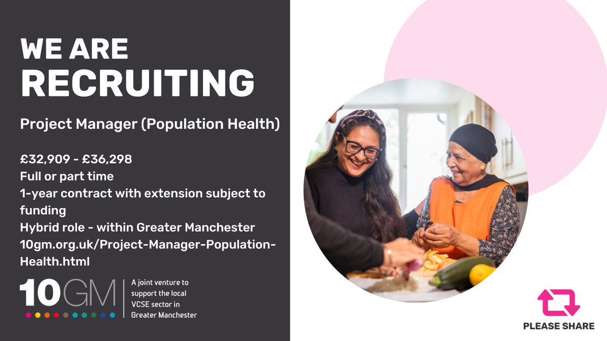 If you have experience in project planning, stakeholder management, and producing project reports and updates, 10GM is looking for a new Project Manager (Population Health). Join us in this exciting role by applying now at: lght.ly/m45a6n2