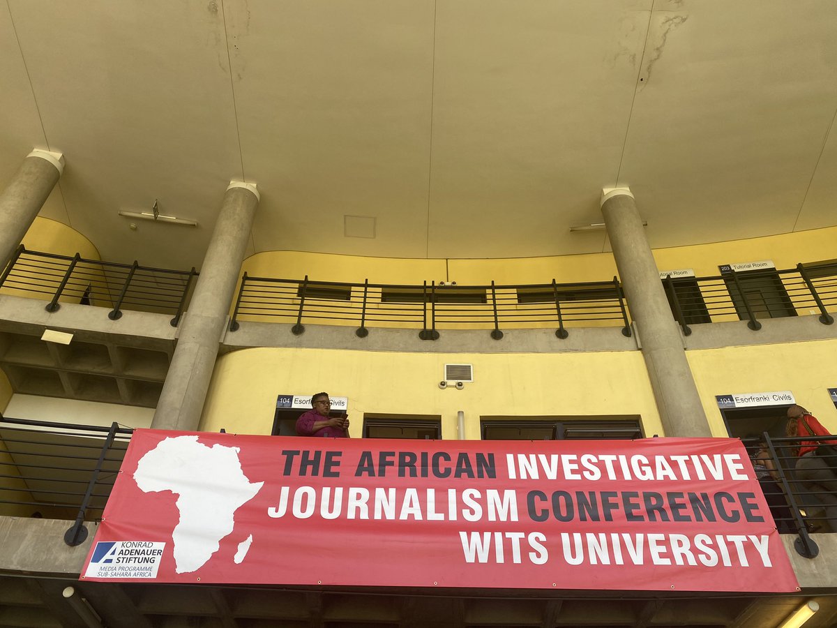 maggiemessitt's tweet photo. This year’s #AIJC was brilliant. A gathering of journalists from across the continent, it’s an important space for knowledge-sharing and the start (and presentation of) innovative and cross-border collaborations. A huge thanks to @Journ_SA! https://t.co/kkfNqELl5q
