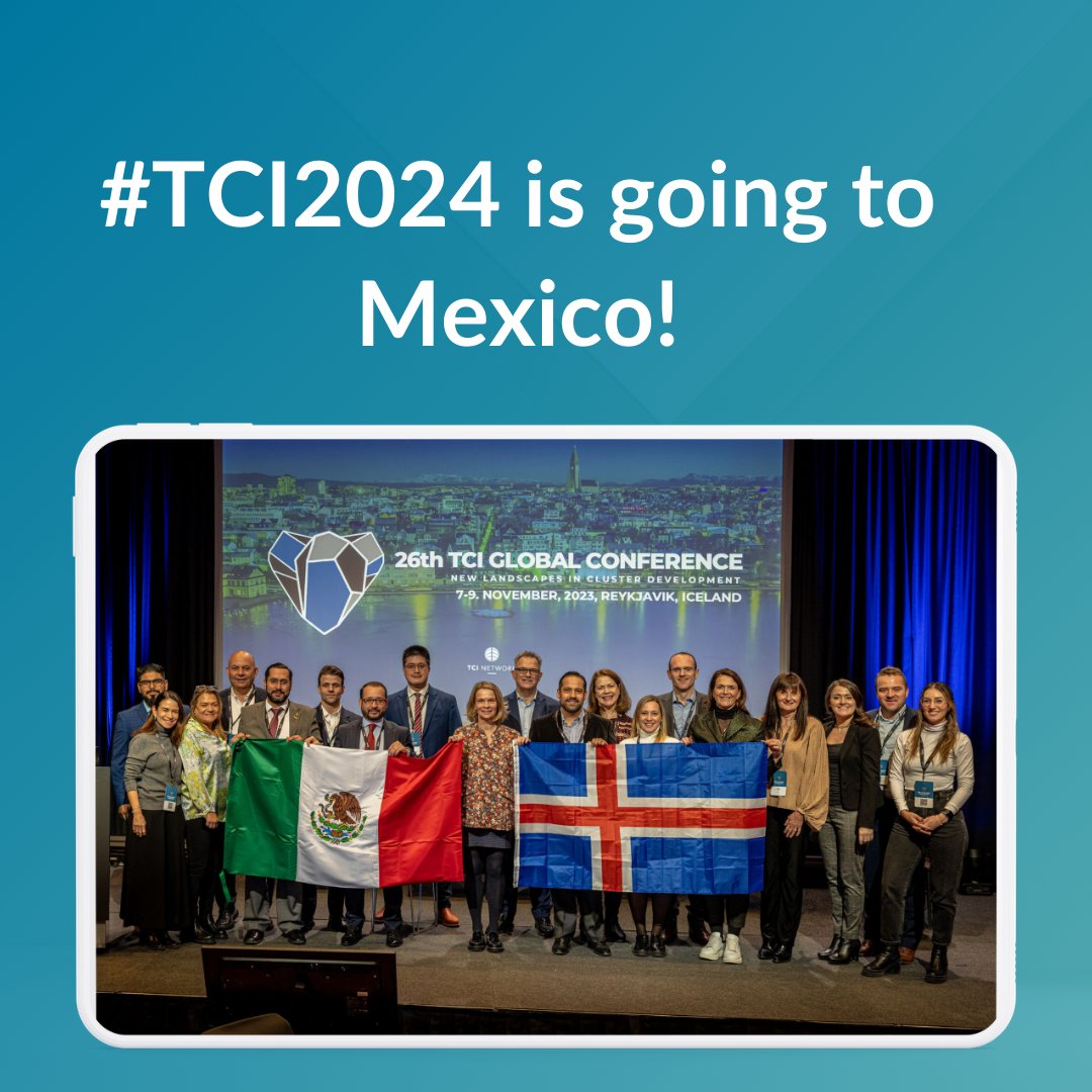 Exciting news❗ We are thrilled to announce to our #cluster community that the #TCI2024 will take place in Chihuahua, Mexico 🙌 Congratulations to our hosts, who have already begun working to organize a memorable TCI Global Conference in 2024. Stay tuned for further info 😉📢