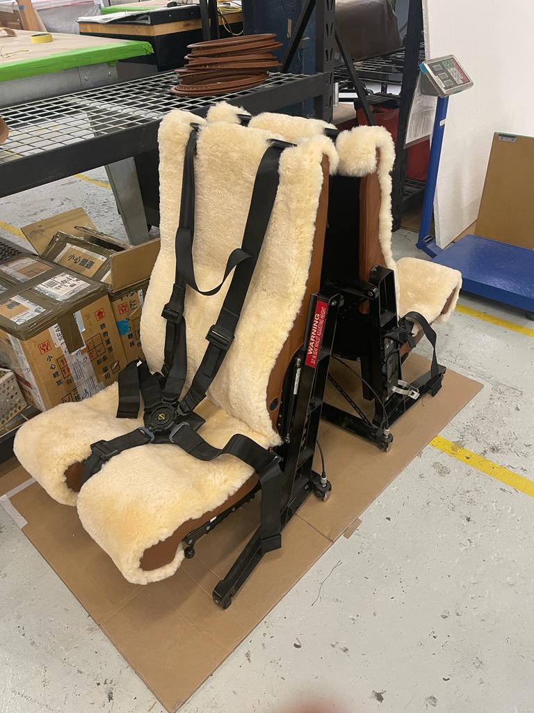 We recently completed a bespoke interior refurbishment project for a #VIP Sikorsky S-92 helicopter. Our 3in1 CNC perforating, stitching and embroidery machine delivered a unique pattern for the customer's 18 seats, now on their way to being installed. #aircraftinteriors