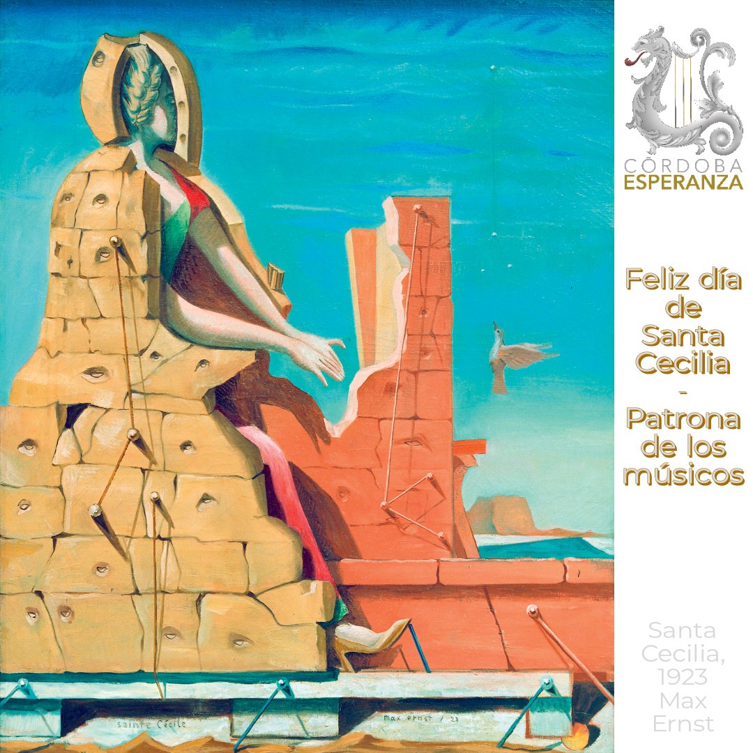 La Música nos libera de nuestro armazón, eleva nuestra alma y en definitiva nos conduce a una vida más plena. Desde nuestra formación, queremos desearos un feliz día de 𝐒𝐚𝐧𝐭𝐚 𝐂𝐞𝐜𝐢𝐥𝐢𝐚, patrona de los músicos, así como al resto de bandas de nuestra ciudad.