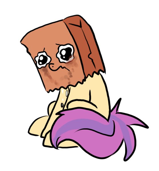 paperbagpony's tweet photo. The Paper Bag Pony is sad.... https://t.co/TcTH0w72vs