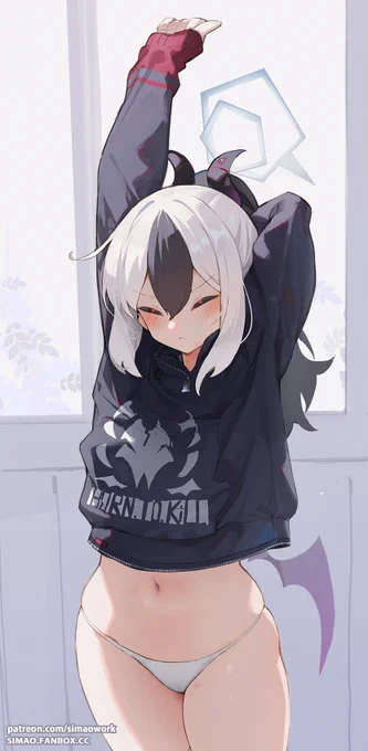 真夜中に運動したカヨコの朝の様子
