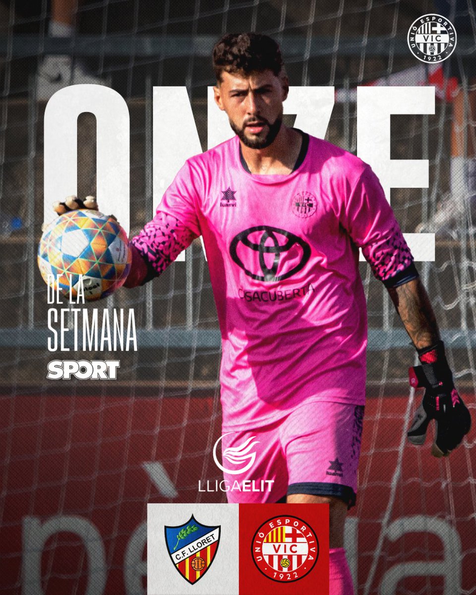 UEVic_'s tweet image. 🌟1️⃣1️⃣ 𝙞𝙙𝙚𝙖𝙡

🔪 Ignasi / Agustín 🕷️

🗞️ @sport &amp;amp; @mundodeportivo

#SomUEVic 🔴⚪
#LligaElit | #futbolcat