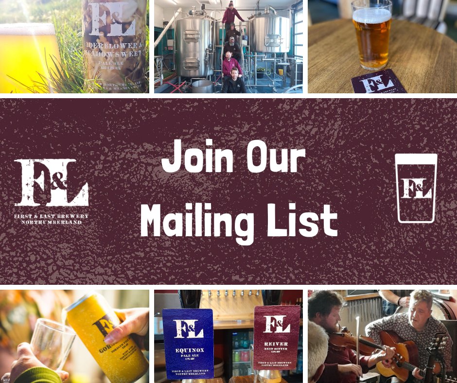 Join our mailing list and be the first to find out about new beer releases, brewery news, brewery & tap room events. We'll be including a --> discount code <-- for our webshop in the next mail out. Click here to sign up -> bit.ly/FLMailingList