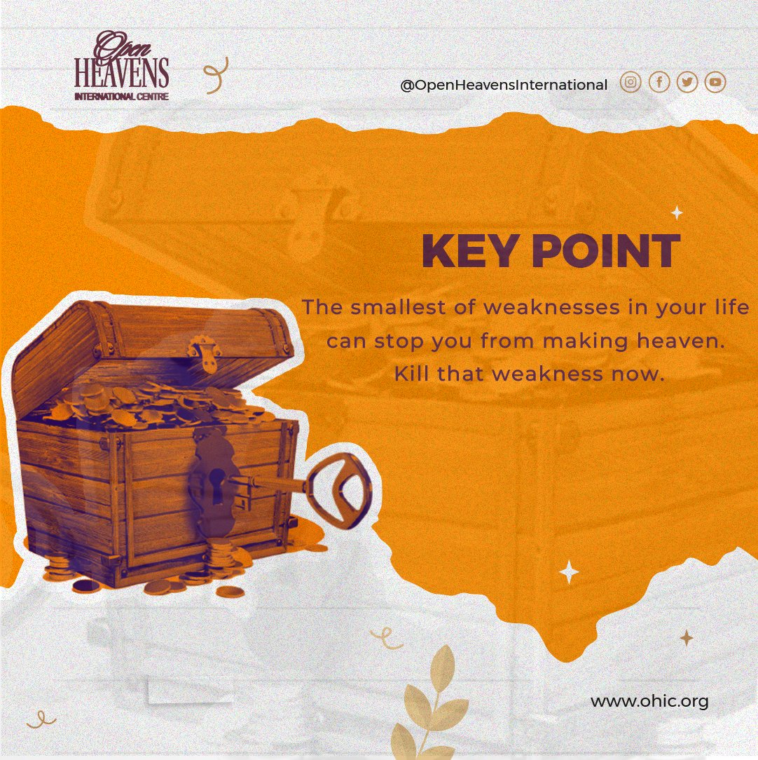 Guard your life like a delicate vine; eliminate the little foxes of weakness before they spoil the tender grapes of purity. 🕊️
.
.
.
#OpenHeavens #OHIC #Devotion #RCCG #Keypoint #PastorAdeboye #Purity #Holiness #Righteousness #Tuesday #Motivation #Inspiration #Staypure #Pureheart