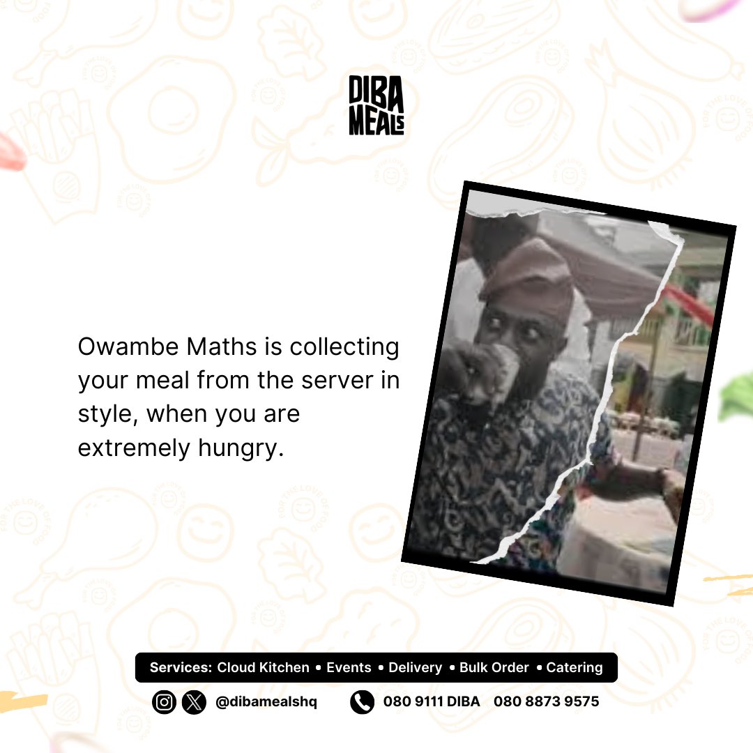 Dibamealshq's tweet photo. ✨Owambe Maths✨
The Maths is Mathing abeg. 😂🧮

Which is your favourite slide. 🤩

#DibaMealsHq #DibaMealsLaunch #DibaMealsLagos #Owambe #LagosOwambe #OwambeMaths #LagosParty #NaijaWeddings #LagosVendors #LagosFood #LagosCaterer #LagosFoodie https://t.co/qvXNntc3JV