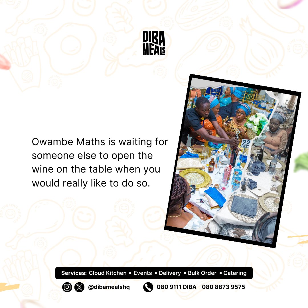 Dibamealshq's tweet photo. ✨Owambe Maths✨
The Maths is Mathing abeg. 😂🧮

Which is your favourite slide. 🤩

#DibaMealsHq #DibaMealsLaunch #DibaMealsLagos #Owambe #LagosOwambe #OwambeMaths #LagosParty #NaijaWeddings #LagosVendors #LagosFood #LagosCaterer #LagosFoodie https://t.co/qvXNntc3JV