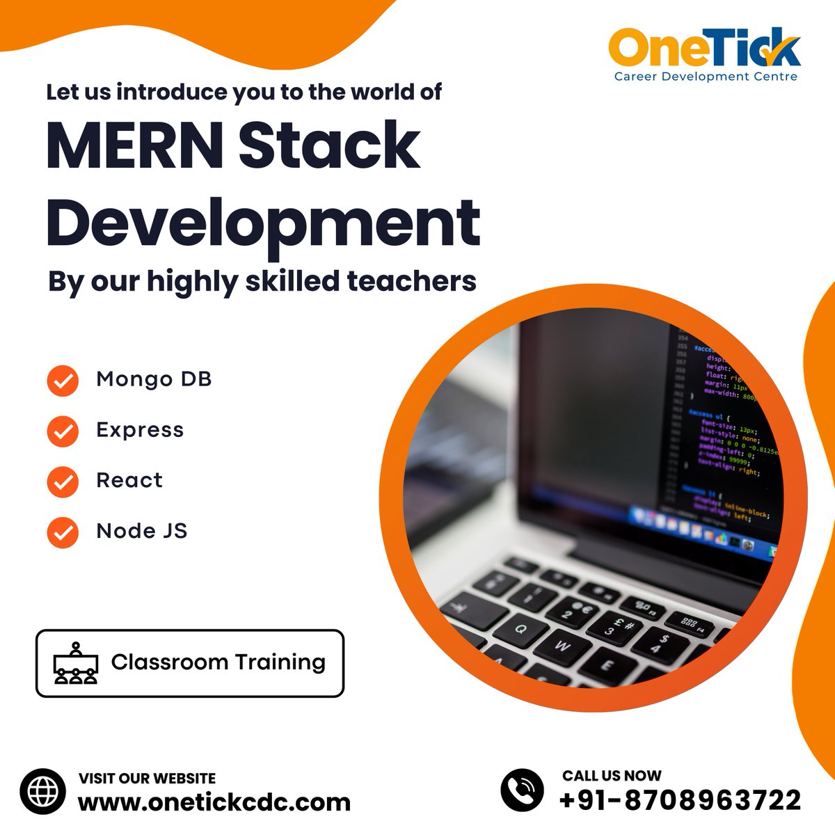 Onetickcdc's tweet image. Ready to level up your coding game?
Dive into #MERNStack training with OneTick CDC! 🚀
Learn MongoDB, Express.js, React, and Node.js easily.
Elevate your skills and kickstart your web development journey! 💻✨
.
.
.
Follow for more
.
.
#CodingTraining #WebDev #TechSkills