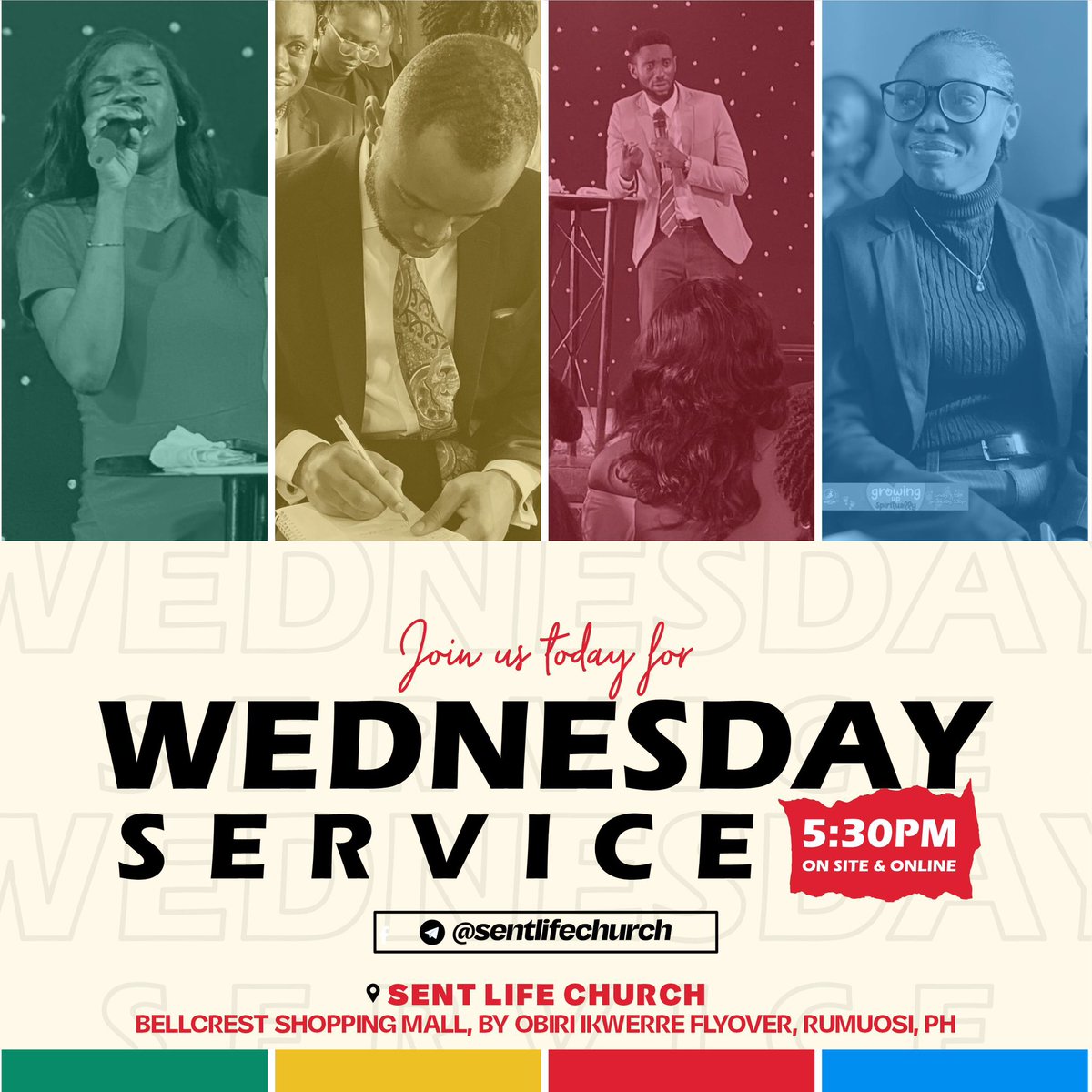 Wednesdays!!! Our favorite day of the week. 
It’s midweek service today, the November series “Growing up Spiritually” has been incredible and will be continuing today. 

Church is always better when YOU are here. 
So join us by  🕢 5:30pm. 

t.me/Sentlifechurch