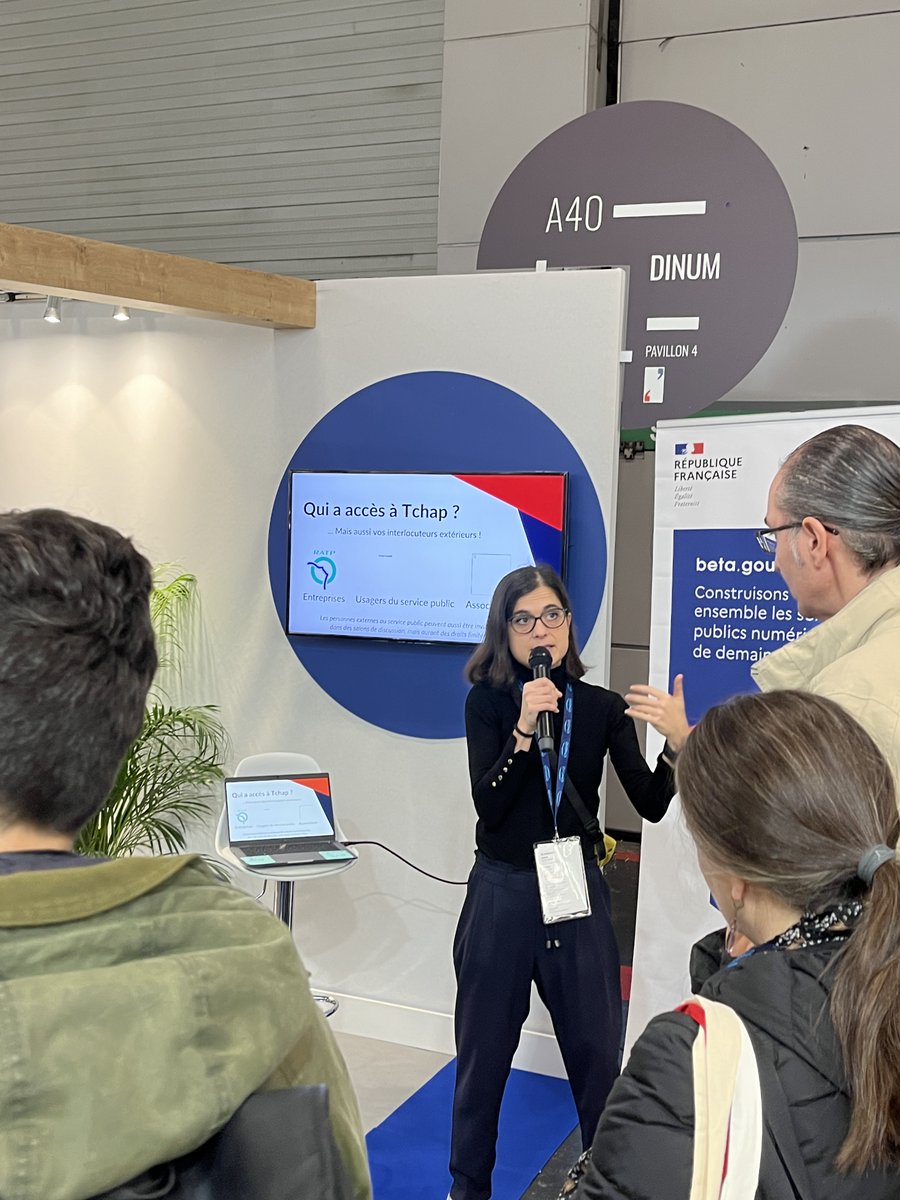 tchap_dinum's tweet image. 👋L&apos;équipe de Tchap est présente au @salondesmaires : venez nous rencontrer sur le stand de la @_DINUM (pavillon 4 - A 40) jusqu&apos;à demain pour parler de la messagerie instantanée du secteur publique et de son usage par les collectivités