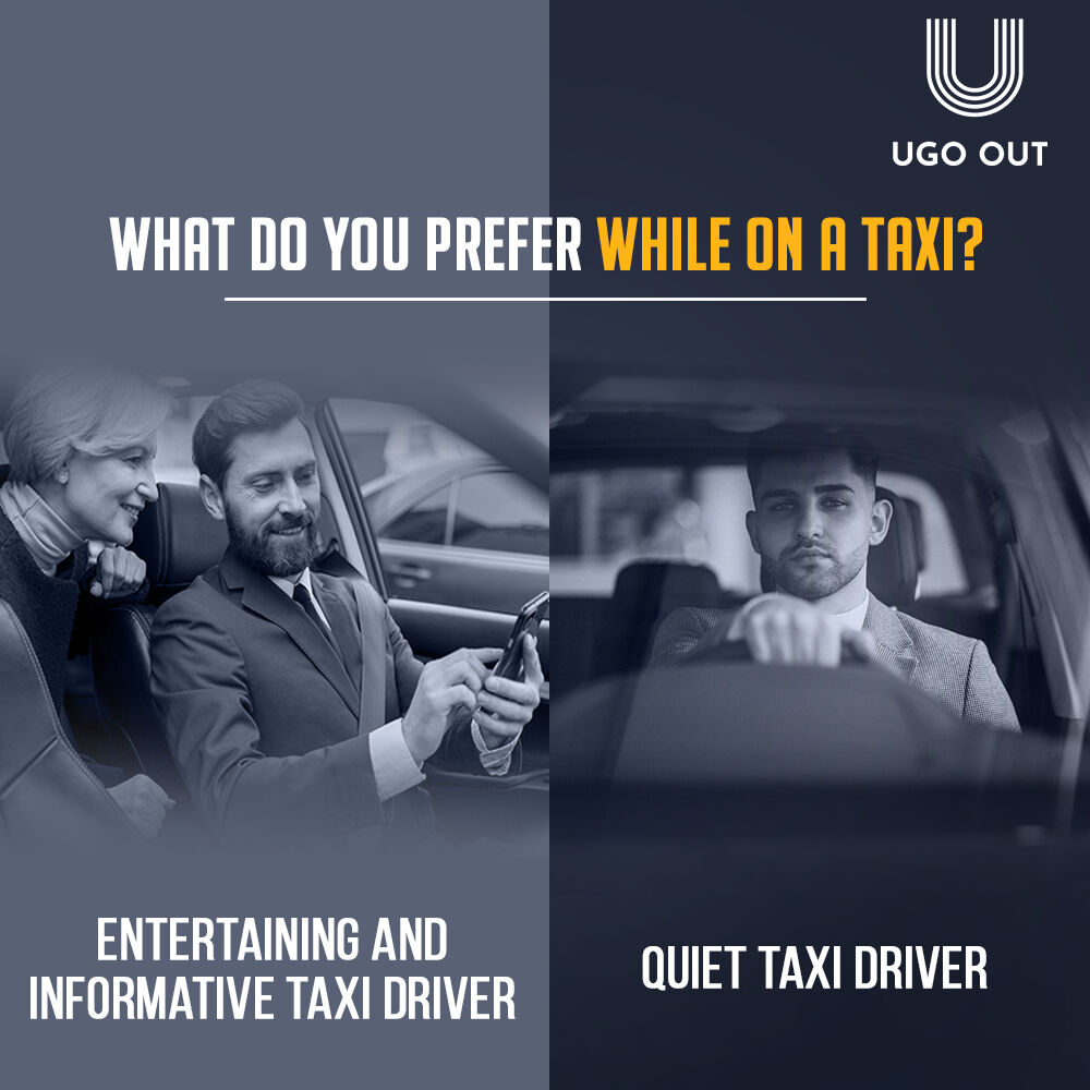 Would you rather have a chatty taxi driver or a quiet taxi driver?

What's your preferred cab vibe?

Let us know in the comments 💬

#ComingSoon #UgoOutApp #UgoOut #TaxiBooking #UK #UKtravel #UKusinesses #VisitEngland #UpcomingLaunch #TaxiService #Transportation #Travel
