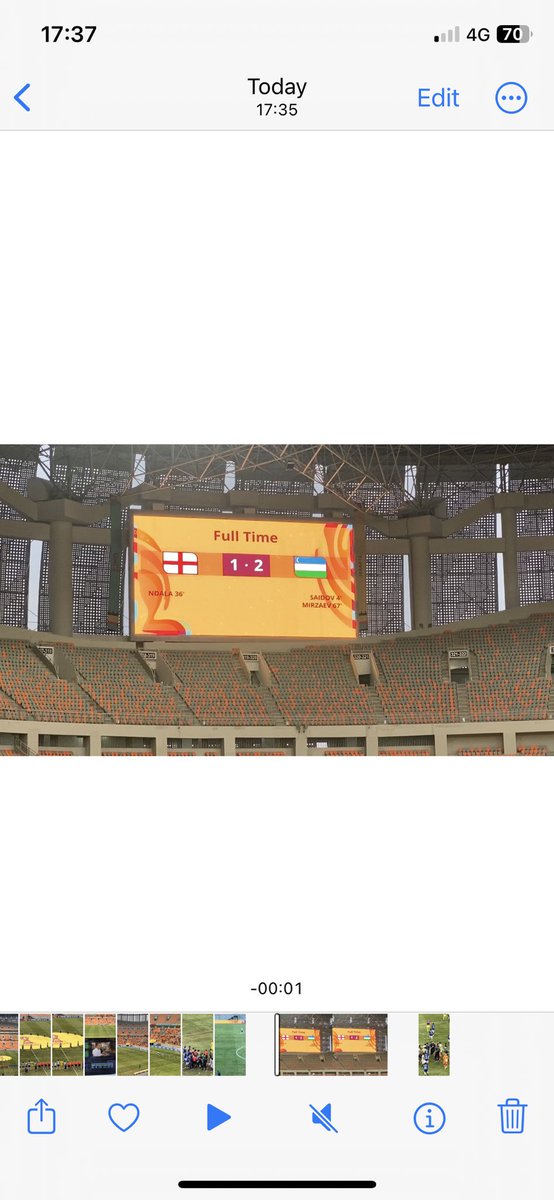 An Uzbek upset. Uzbekistan through to the quarterfinals of the World Cup Under-17 after defeating England 2-1 at the Jakarta International Stadium.