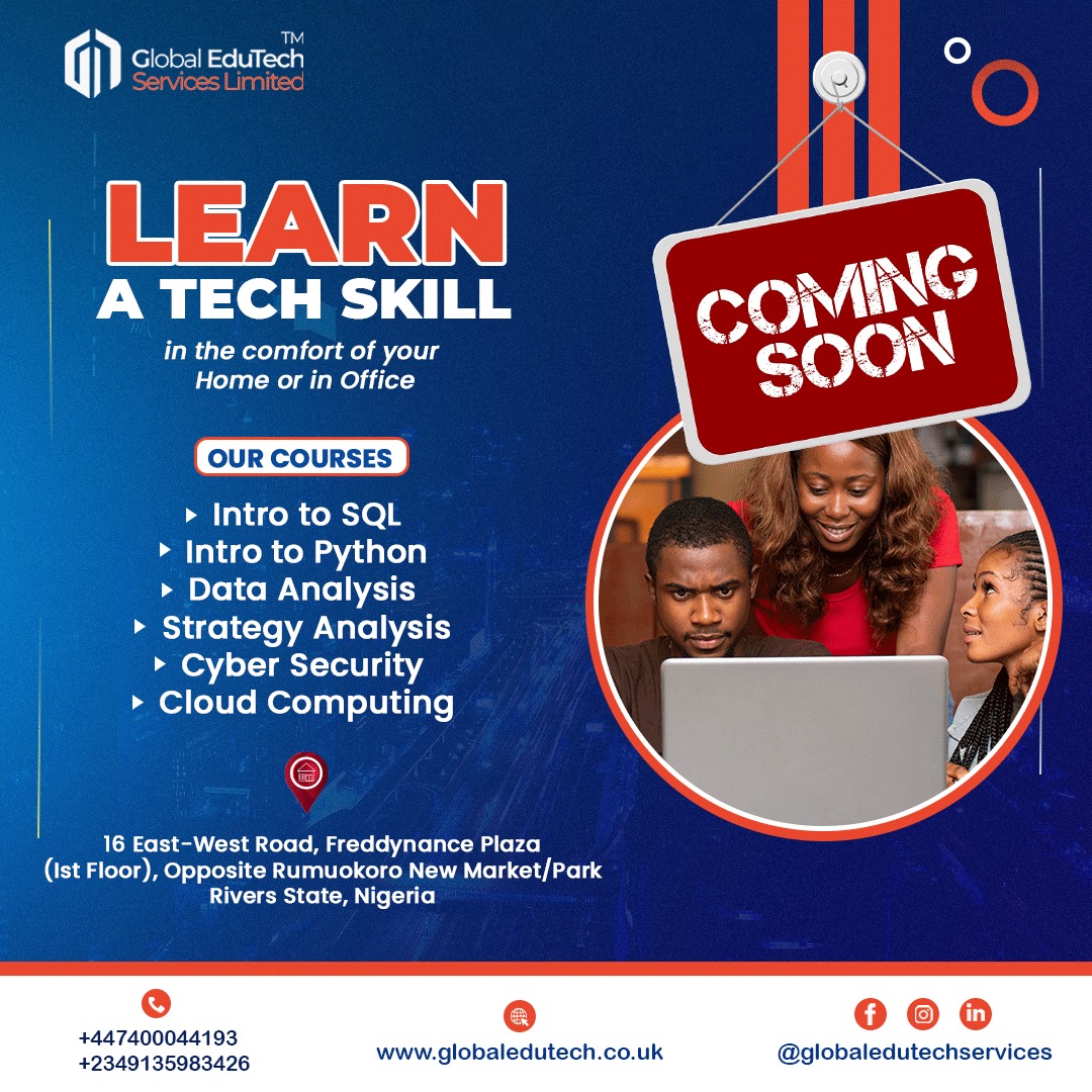 EduTech_Limited's tweet image. Coming Soon🗣️✨✨

Searching for the perfect place to start your tech career? 

Search no more.

Our Tech Academy is teeming with high-demand digital skills, all to be delivered at your convenience.

Stay tuned.

#techskills #TechSkillsTraining #godigital #technology