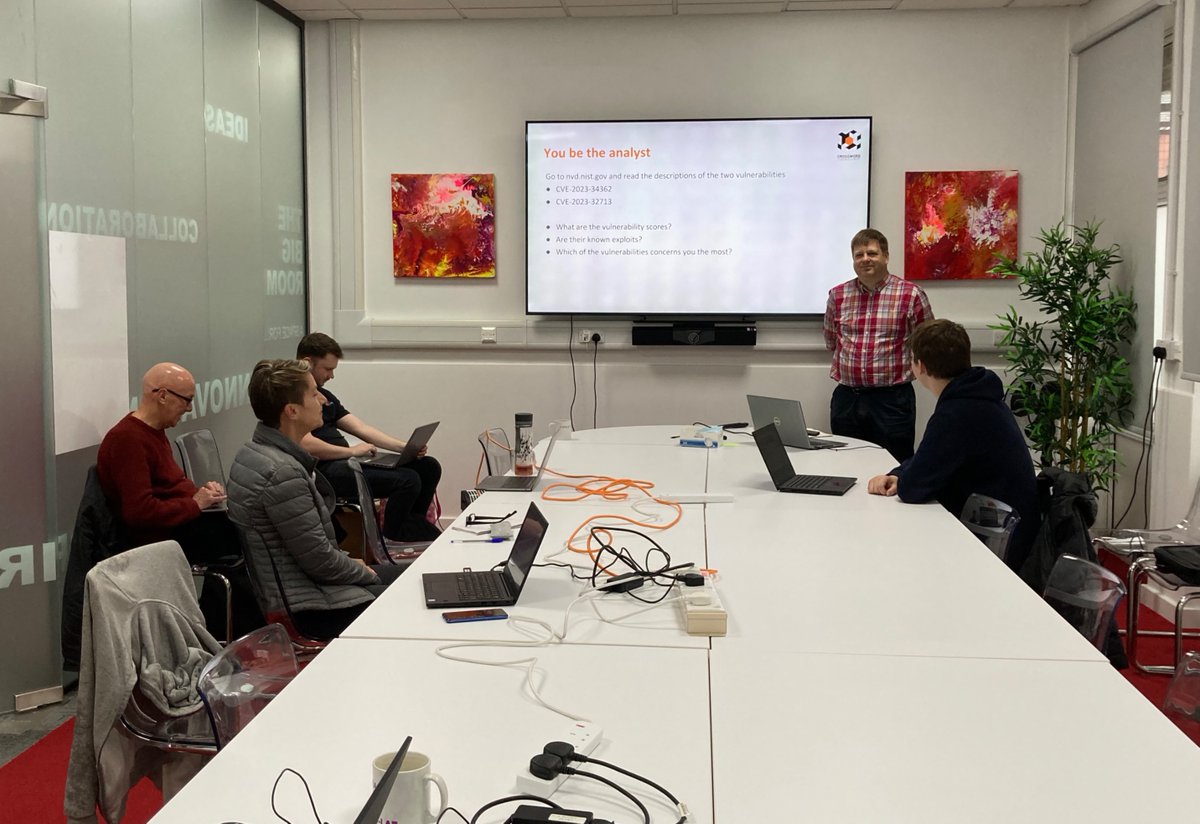 In our most recent session, we were joined by Ian and Josh from Crossword Cybersecurity, for an exciting presentation on vulnerability management. Thank you both!

If you work for an <a href="/IASME1/">IASME</a> CB or ASP and would like to speak with our trainees, please contact us.