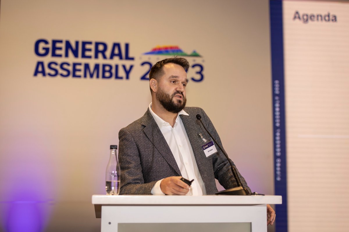 FIFPRO's tweet photo. 🚀 The morning session of Day 2 at the 2023 #FIFPRO General Assembly.

| 𝗗𝗔𝗬 2 𝗔𝗚𝗘𝗡𝗗𝗔 |

✅ Legal Update

✅ "Organising to Win" Panel Discussion, including topics like player data and emerging trends in women's football and international competitions

#FIFPROGA23 | @SAFPU_Official